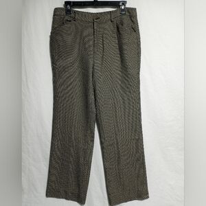 Vintage Lauren Ralph Lauren Tweed Wool Pants Tan And Black Size 8